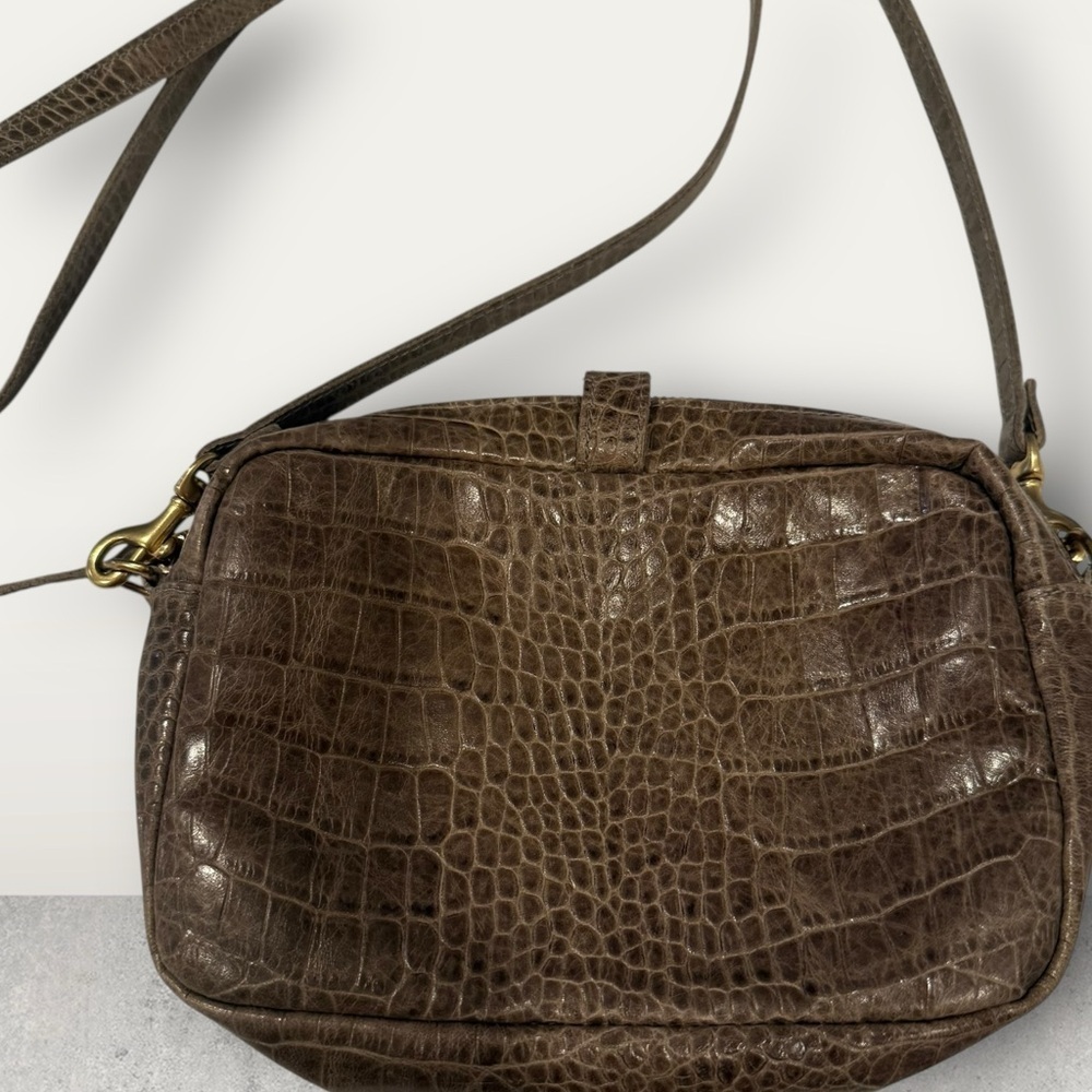 Clare V. Camera crocodile Leather Crossbody Bag - Picture 9 of 16